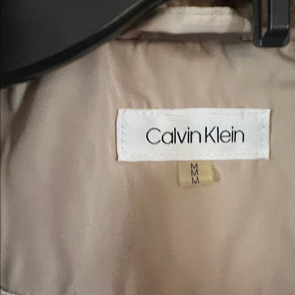 Calvin Klein Women's Beige Quilted Vest - Picture 2 of 6